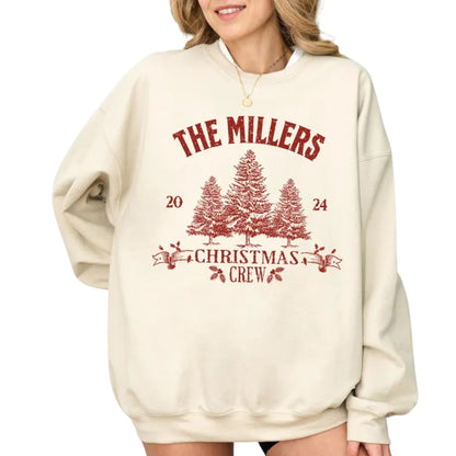 Custom Family Matching Christmas Sweatshirt, Custom Christmas Crew Sweatshirt 2D0376