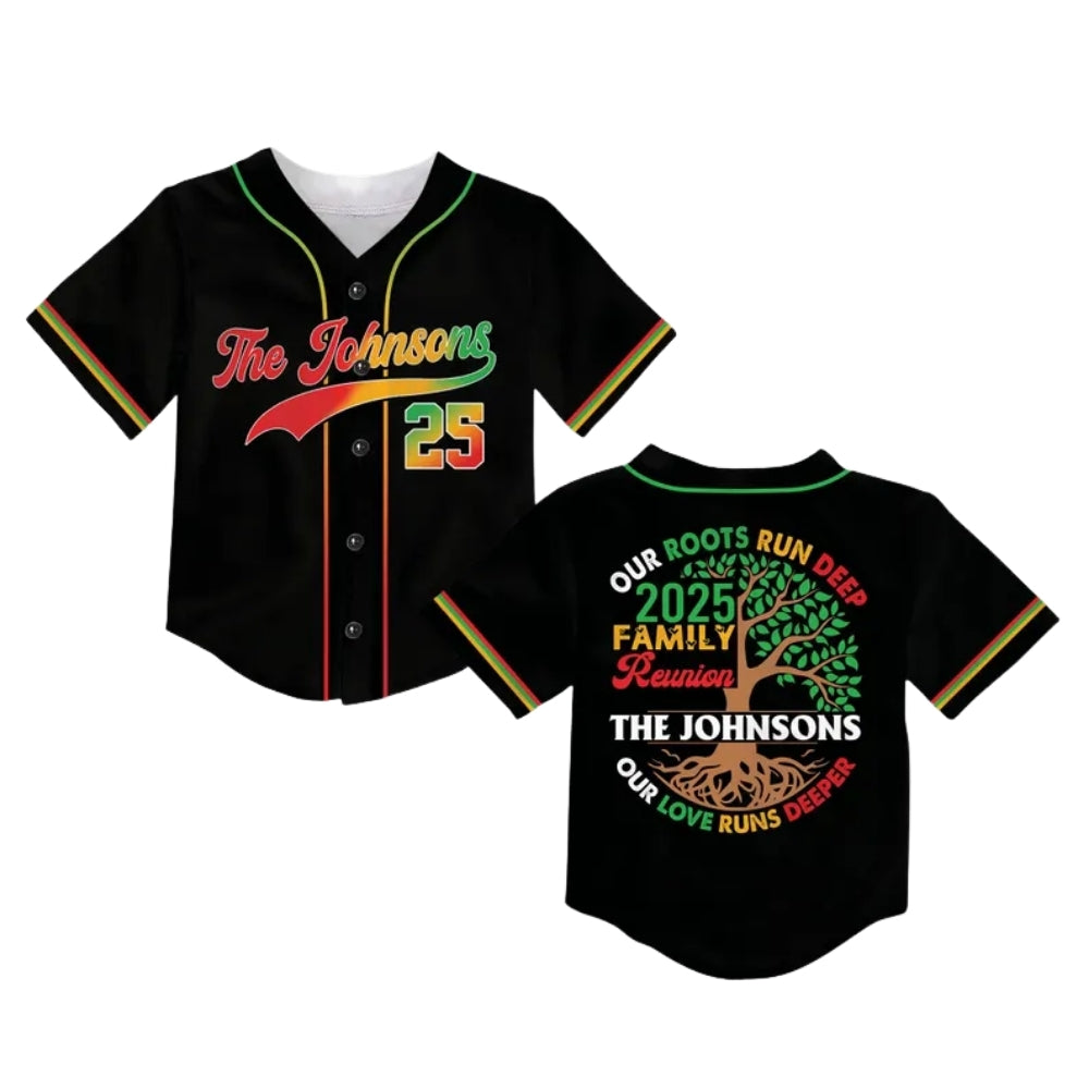 Our Roots Run Deep Our Love Runs Deeper Custom Matching Family Baseball Jerseys, Custom Reunion Family Matching Baseball Shirts ET0703