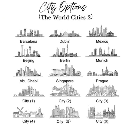Custom City Engagmeny Wedding Ring Dish, Personalized Engagement Jewelry Dish With City WD0177