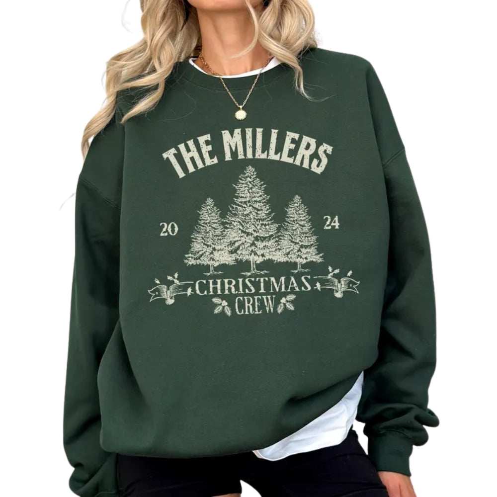 Custom Family Matching Christmas Sweatshirt, Custom Christmas Crew Sweatshirt 2D0376