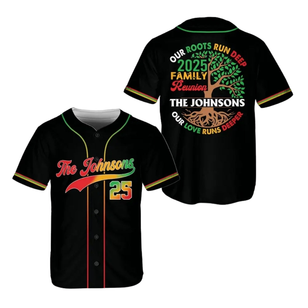 Our Roots Run Deep Our Love Runs Deeper Custom Matching Family Baseball Jerseys, Custom Reunion Family Matching Baseball Shirts ET0703