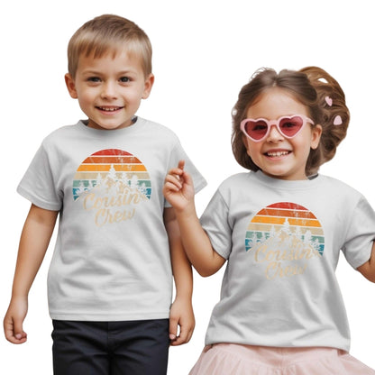 Cousin Crew Retro Matching Family T Shirts, Retro Matching Shirts For Cousins ET0277