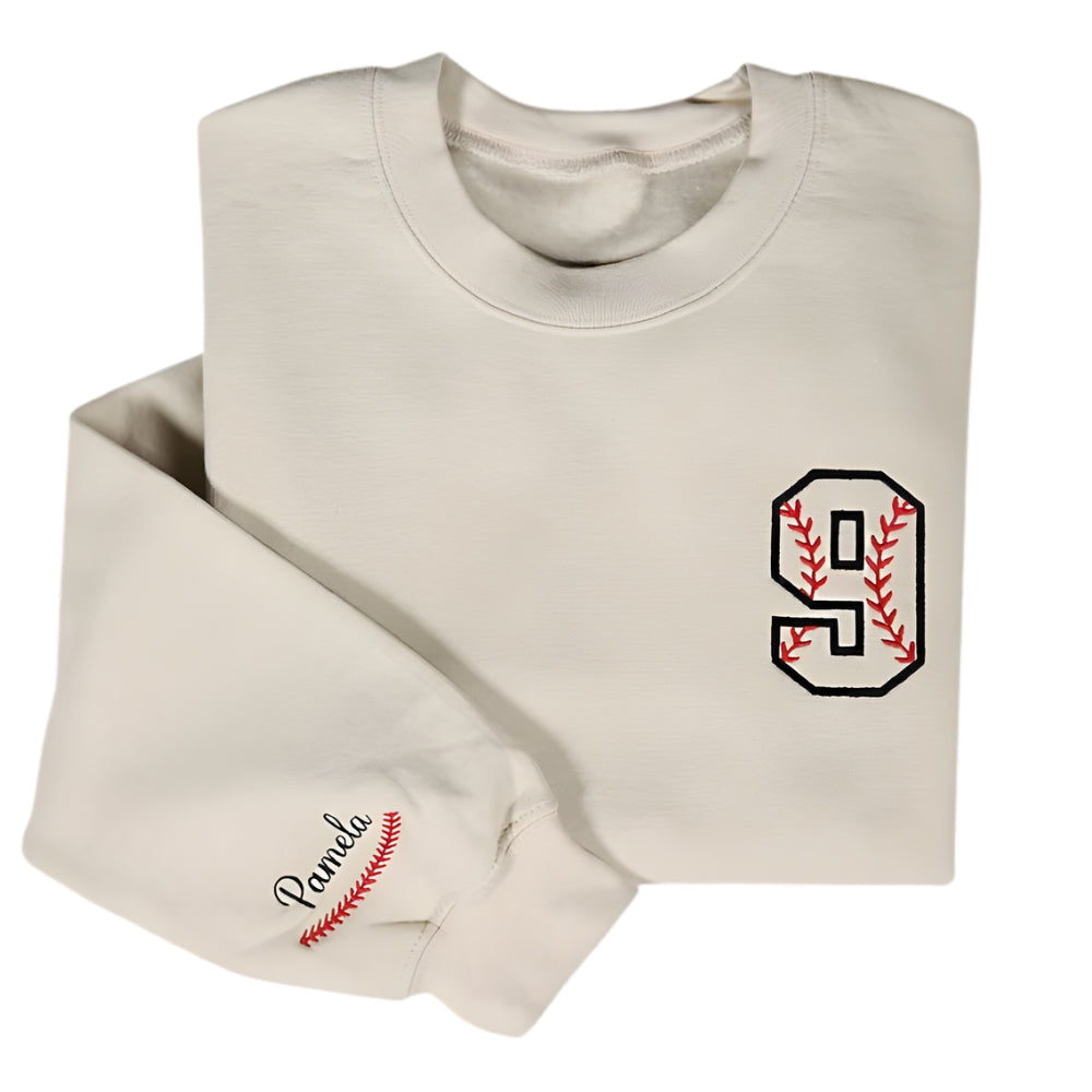 Custom Softball Embroidered Sweatshirt, Custom Softball Sweatshirt 2D0377