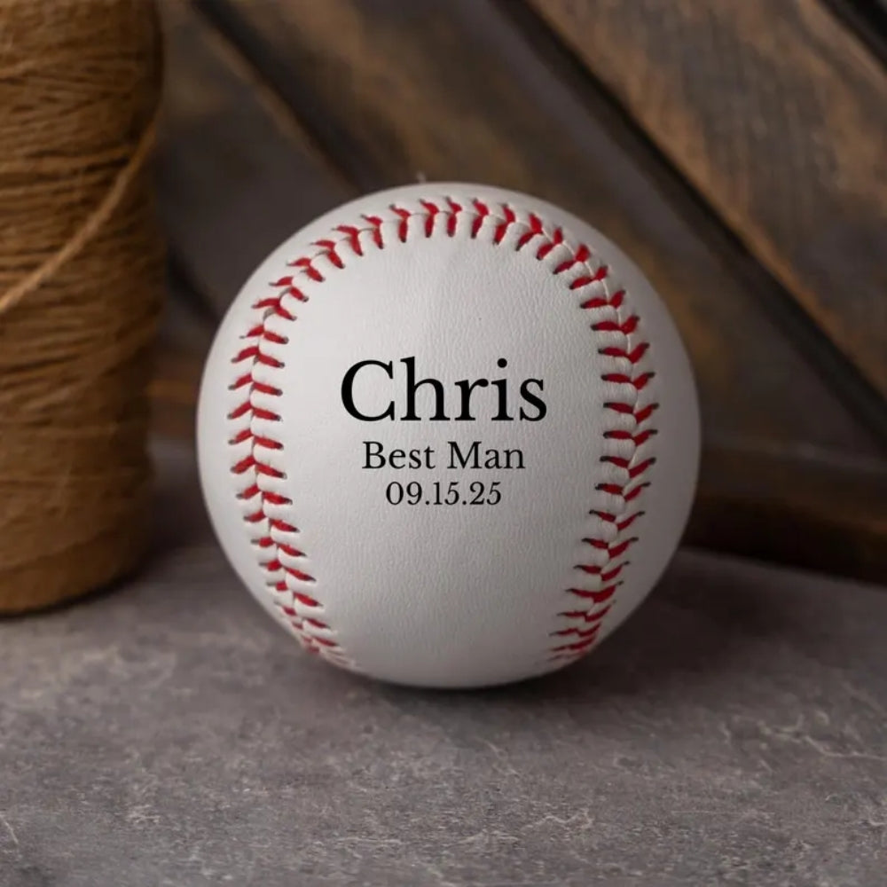 Custom Name Ring Bearer Baseball Ball, Personalized Baseball Ball for Ring Bearer WD0113