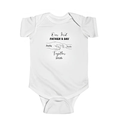 Our First Father's Day Custom Daddy and Baby Matching T Shirt, Personalized 1st Father's Day Matching Shirts ET0968
