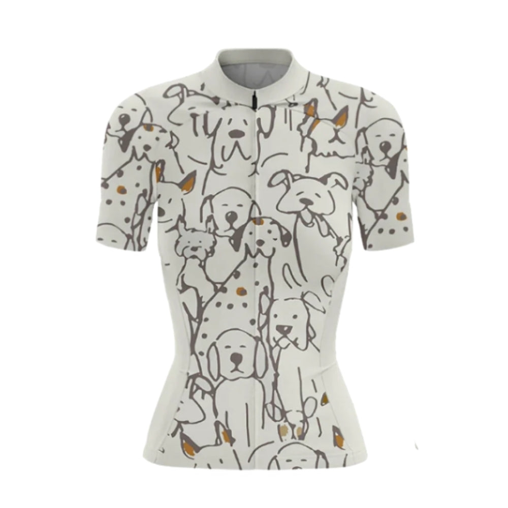 Women's Dog Lover Cycling Short Sleeve Jersey For Men, Dog Cycling Jerseys For Ladies CG0682