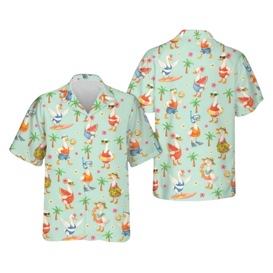 Funny Silly Goose Beach Hawaiian Shirt Men Women, Goose Hawaiian Shirts HE0210