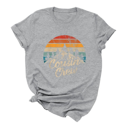 Cousin Crew Retro Matching Family T Shirts, Retro Matching Shirts For Cousins ET0277