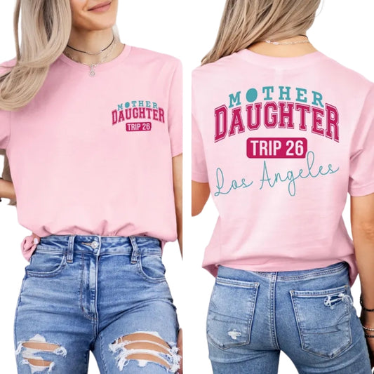 Personalized Matching Mother Daughter Trip T Shirts, Custom Family Vacation Matching Shirts ET0559