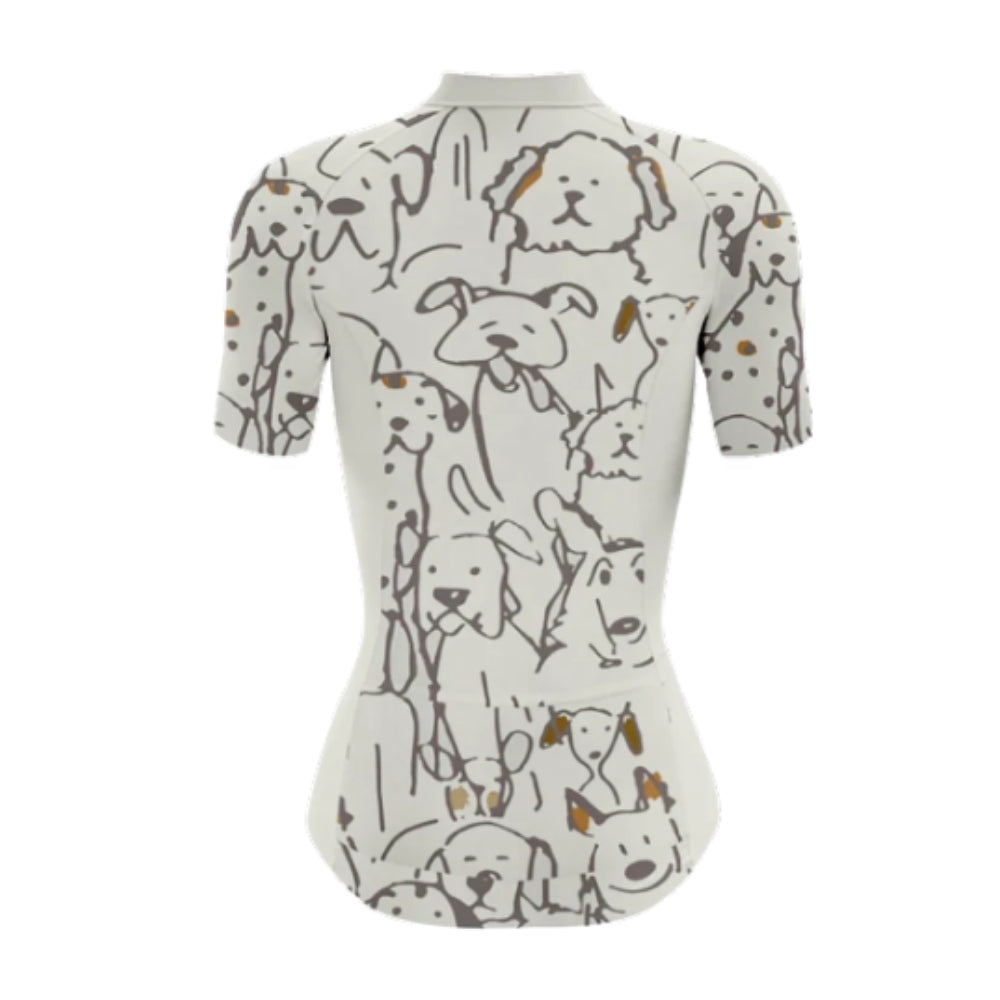 Women's Dog Lover Cycling Short Sleeve Jersey For Men, Dog Cycling Jerseys For Ladies CG0682