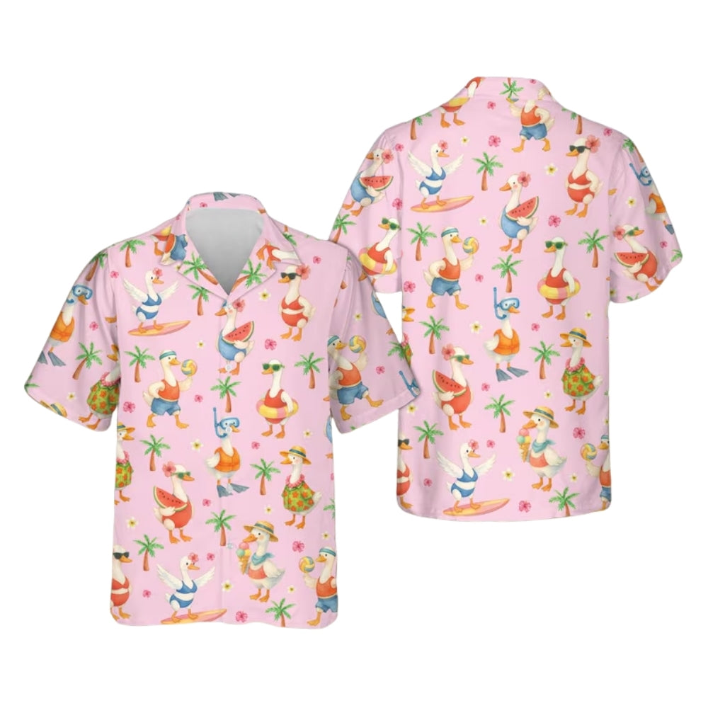 Funny Silly Goose Beach Hawaiian Shirt Men Women, Goose Hawaiian Shirts HE0210