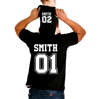 Personalized Football Family Matching T Shirts For Father Day, Custom Football Family Shirts ET0560