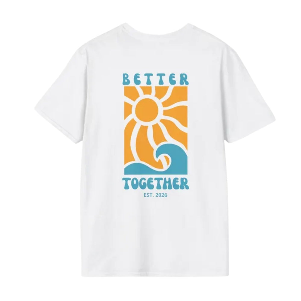 Better Together Custom Retro Flower Dad And Son Matching T Shirt, Custom Father's Day Matching Shirts For Dad Son ET0846