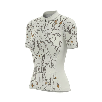 Women's Dog Lover Cycling Short Sleeve Jersey For Men, Dog Cycling Jerseys For Ladies CG0682