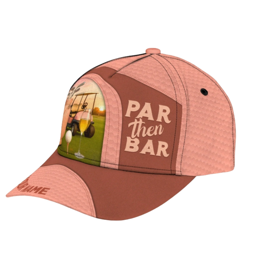Custom Par Then Bar Golf Cap, Custom Funny Printed Golf Hat Cap CP0331