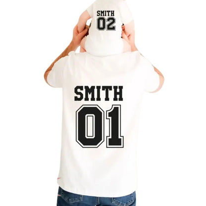 Personalized Football Family Matching T Shirts For Father Day, Custom Football Family Shirts ET0560
