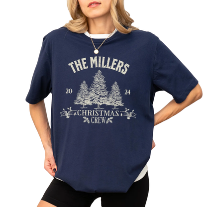 Christmas Crew Personalized Matching Family Sweatshirt, Custom Family Christmas Sweatshirts ET1281