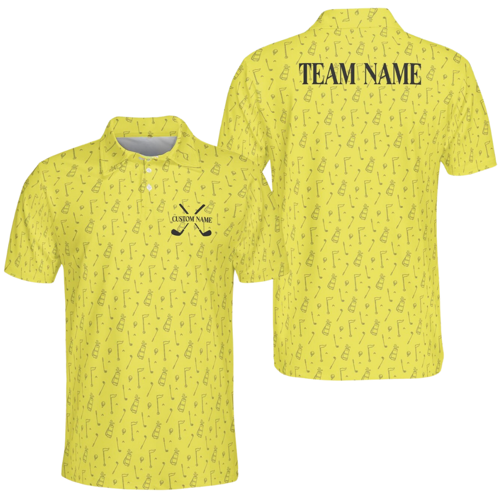 Custom Green Golf Polo Shirt For Men, Custom Team Golf Shirts GE0591