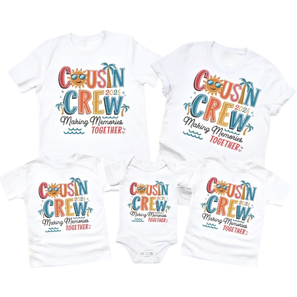 Cousin Crew Making Memories Together Matching T Shirts, Custom Year Cousin Matching Shirts ET1252