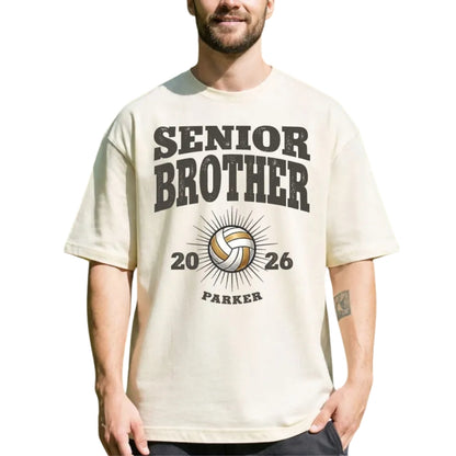 Personalized Senior Volleyball Family Matching T Shirts, Custom Volleyball Graduation Family Shirts ET0501