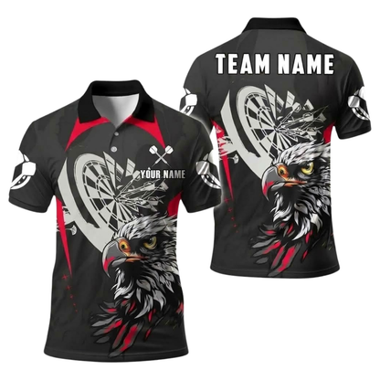Custom Eagle Darts Polo Shirt Men, Custom Eagle Dart Team Shirt DE0108