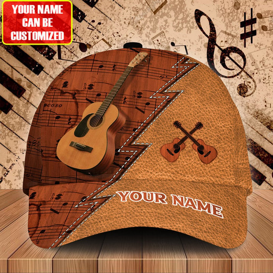 Personalized Name Guitar LP01 3D Classic Cap CA0057