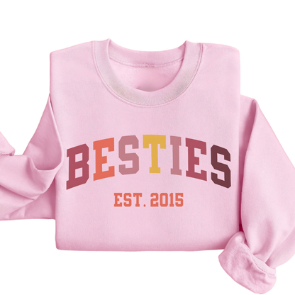 Bestie Custom Year Matching Sweatshirt, Custom Matching Best Friend Sweatshirts ET1374