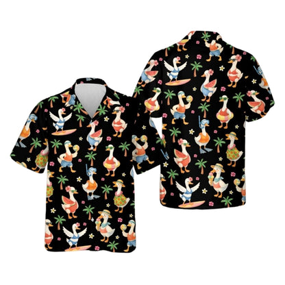 Funny Silly Goose Beach Hawaiian Shirt Men Women, Goose Hawaiian Shirts HE0210