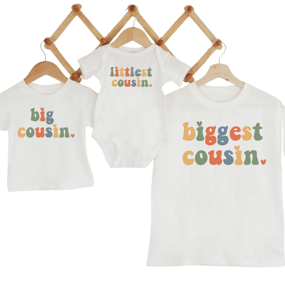 Big Cousin Little Cousin Matching Family T Shirts, Matching Cousin Shirts ET0423