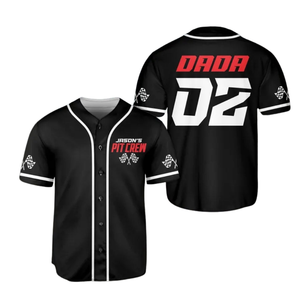 Fast One Two Fast Custom Racing Car Family Matching Baseball Jersey, Custom 1st 2nd Birthday Matching Baseball Shirts For Family ET0704