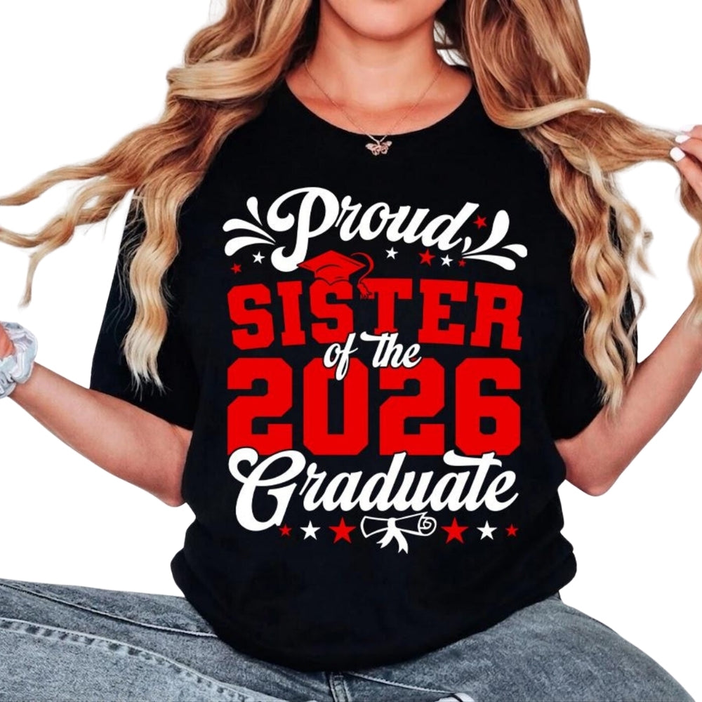 Proud Of The Graduate Custom Matching Family T Shirts, Personalized Graduation Family Matching Shirts ET0279