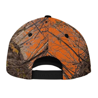 Custom Duck Hunting Dog Baseball Cap, Custom Camo Duck Hunting Caps Hats CP0245