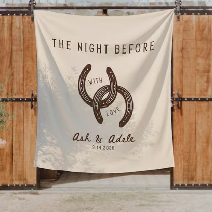 Custom The Night Before Banner, Custom Rehearsal Dinner Banner WD0430