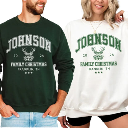 Custom Matching Family Christmas Sweatshirts, Custom Christmas Sweatshirt 2D0381