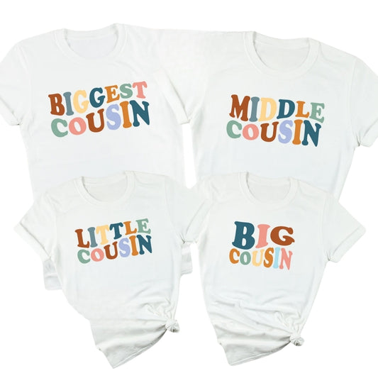 Matching Big Cousin Little Cousin Family T Shirts, Matching Cousin Shirts ET0424