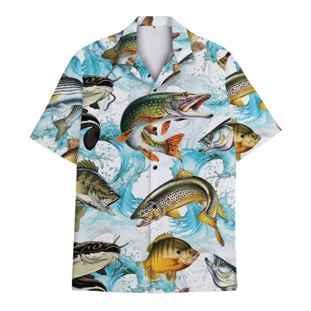 Tropical Fish Hawaiian Shirt For Men Women, Fishing Lovers Hawaiian Shirts HE0063