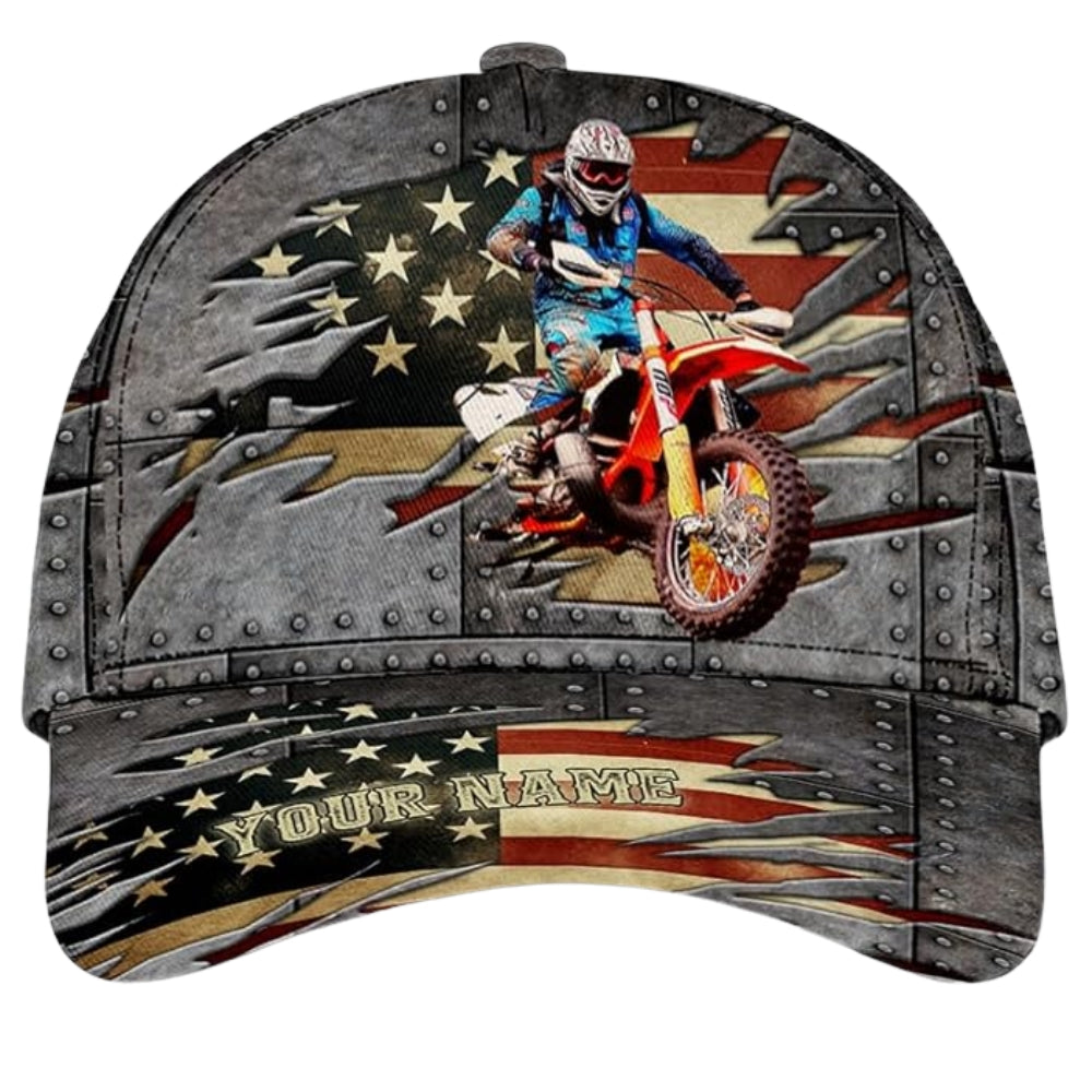 american flag dirt bike helmet Custom Motocross Baseball Cap For Rider, Custom Patriotic Hat 3D Printed CP0511 Adidas small cute black Small half shell skull Pay With:400 Qs (Silkroll Fee: $10.00) All Leather Goods