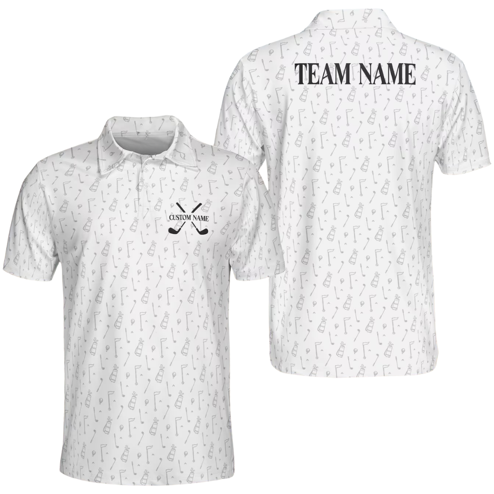 Custom Green Golf Polo Shirt For Men, Custom Team Golf Shirts GE0591