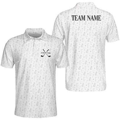Custom Green Golf Polo Shirt For Men, Custom Team Golf Shirts GE0591