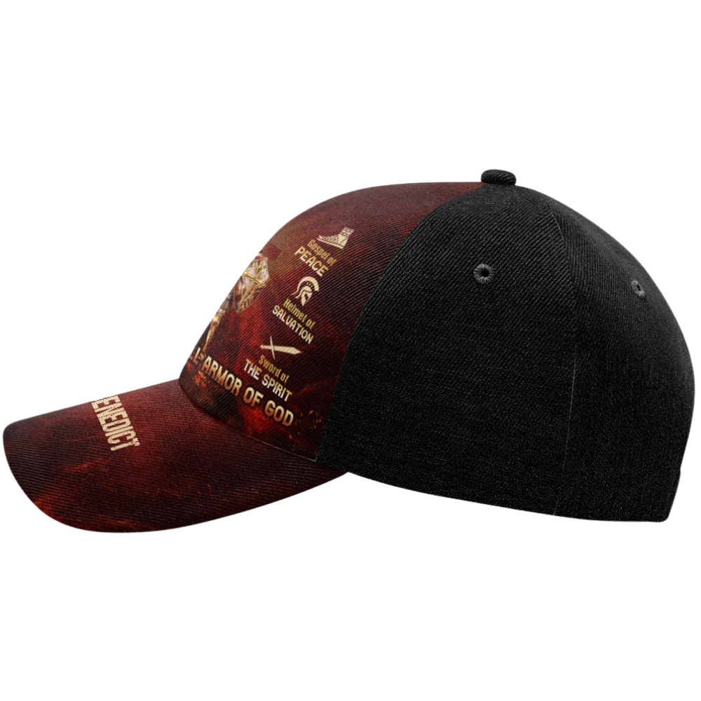 Put On The Full Armor Of God Knight Custom Name Baseball Cap 3D Printed, Custom Christian Faith Cap Hat CP0577