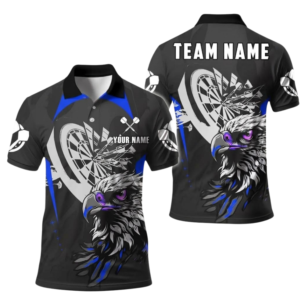 Custom Eagle Darts Polo Shirt Men, Custom Eagle Dart Team Shirt DE0108