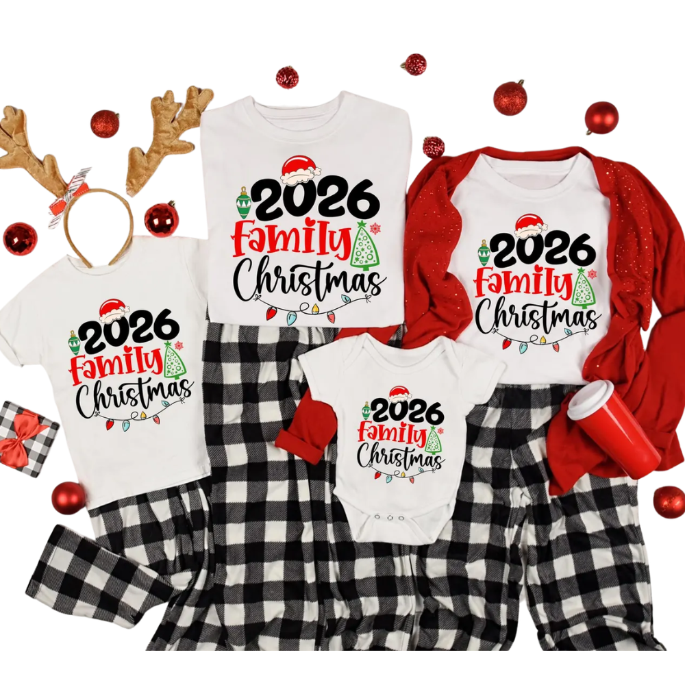 Personalized Family Christmas 2026 Matching T Shirt, Custom Christmas Family Shirts ET1175