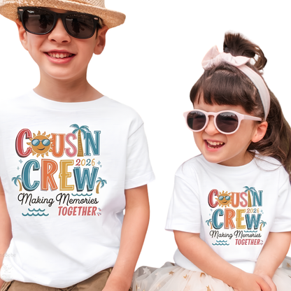 Cousin Crew Making Memories Together Matching T Shirts, Custom Year Cousin Matching Shirts ET1252