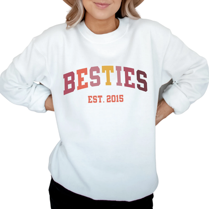 Bestie Custom Year Matching Sweatshirt, Custom Matching Best Friend Sweatshirts ET1374