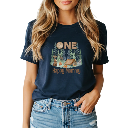 Personalized One Happy Camper First Birthday Family Matching T Shirt, Custom Camping 1st Birthday Shirts For Family ET1169