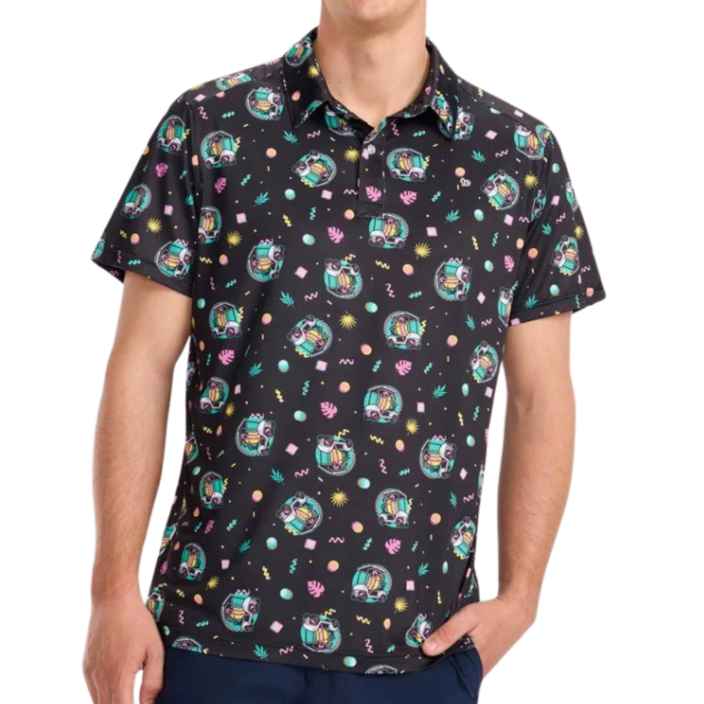 Funny Black Hot Dog Golf Polo Shirts For Men, Hot Dog Golf Shirts GZ0464