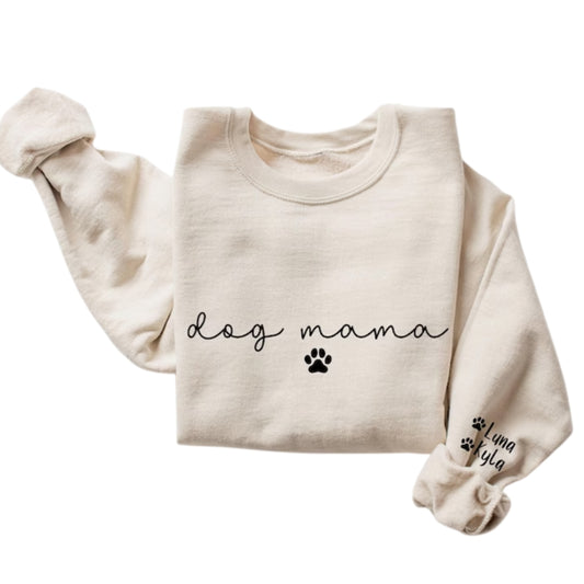 Custom Dog Mama Sweatshirt, Custom Dog Mom Sweatshirt 2D0382