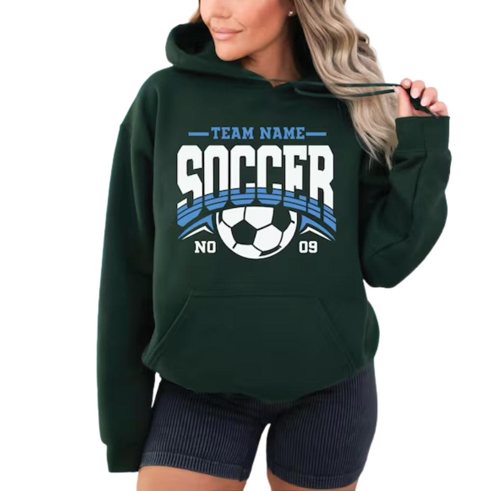 Custom Team Soccer Hoodie, Custom Soccer Sweatshirt 2D0496
