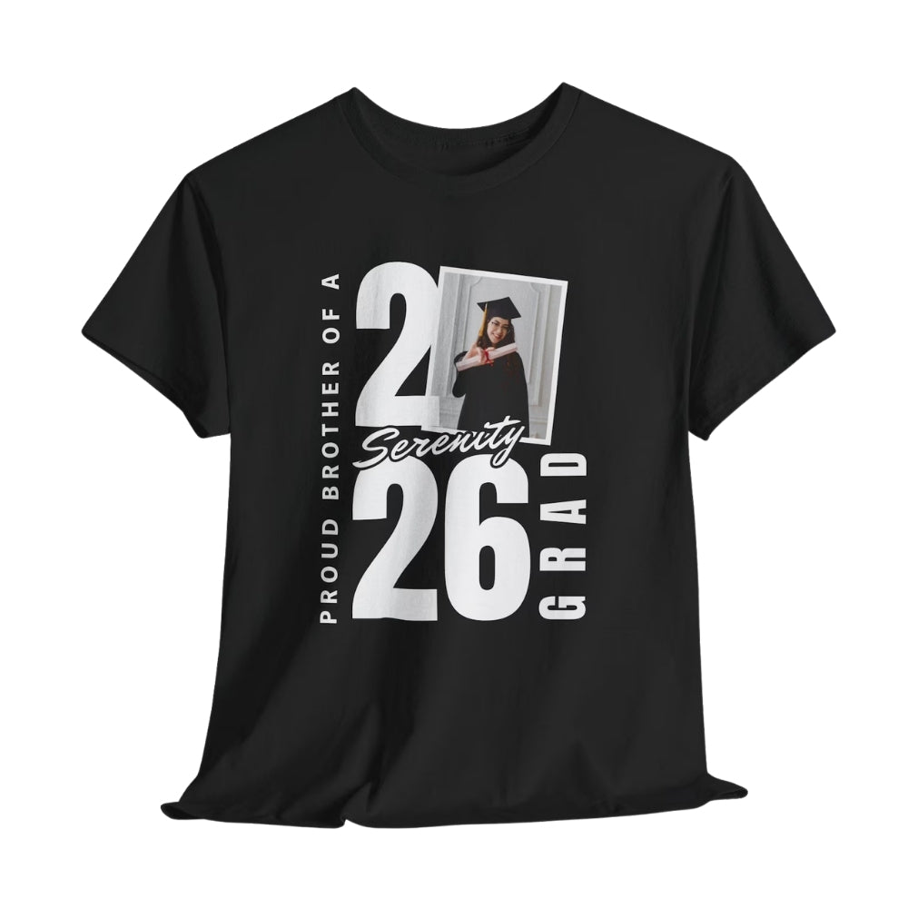 Proud Of A Grad Custom Photo Matching Graduation Family T Shirts, Custom Graduation Shirts For Family ET0425