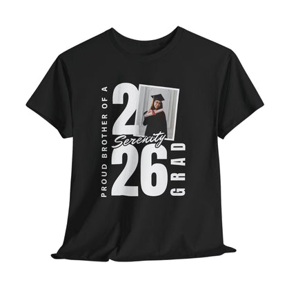 Proud Of A Grad Custom Photo Matching Graduation Family T Shirts, Custom Graduation Shirts For Family ET0425